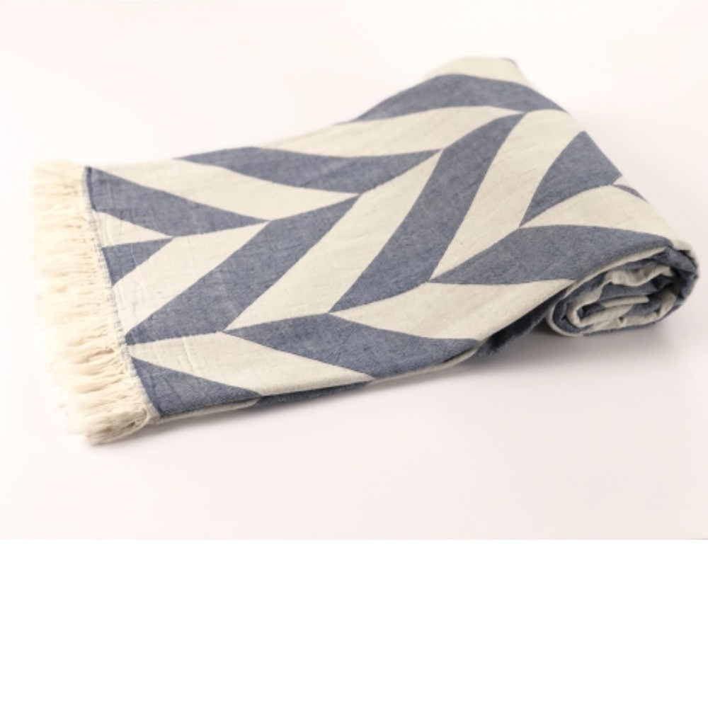 BLUE LISBON THROWS